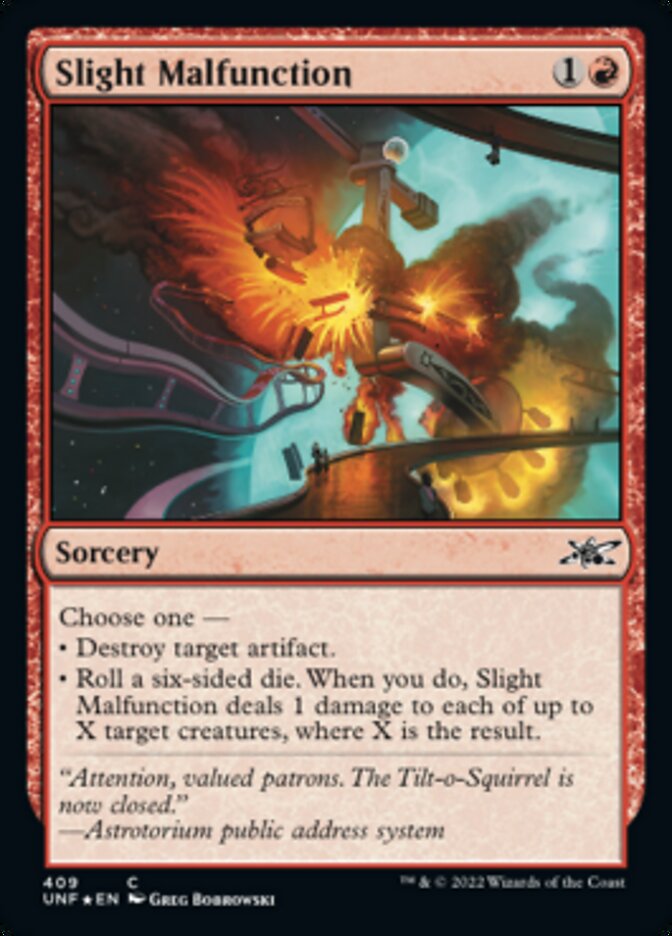 Slight Malfunction (Galaxy Foil) [Unfinity] | Jomio and Rueliete's Cards and Comics