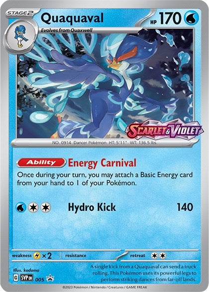 Quaquaval (005) [Scarlet & Violet: Black Star Promos] | Jomio and Rueliete's Cards and Comics