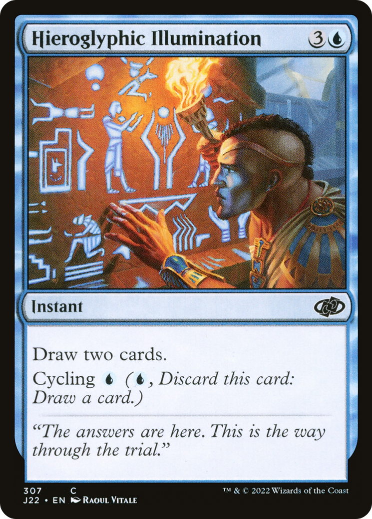 Hieroglyphic Illumination [Jumpstart 2022] | Jomio and Rueliete's Cards and Comics