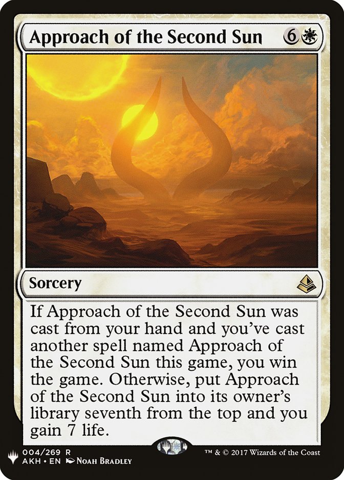 Approach of the Second Sun [Mystery Booster] | Jomio and Rueliete's Cards and Comics
