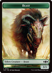 Beast // Treasure Double-Sided Token [Tarkir: Dragonstorm Commander Tokens] | Jomio and Rueliete's Cards and Comics