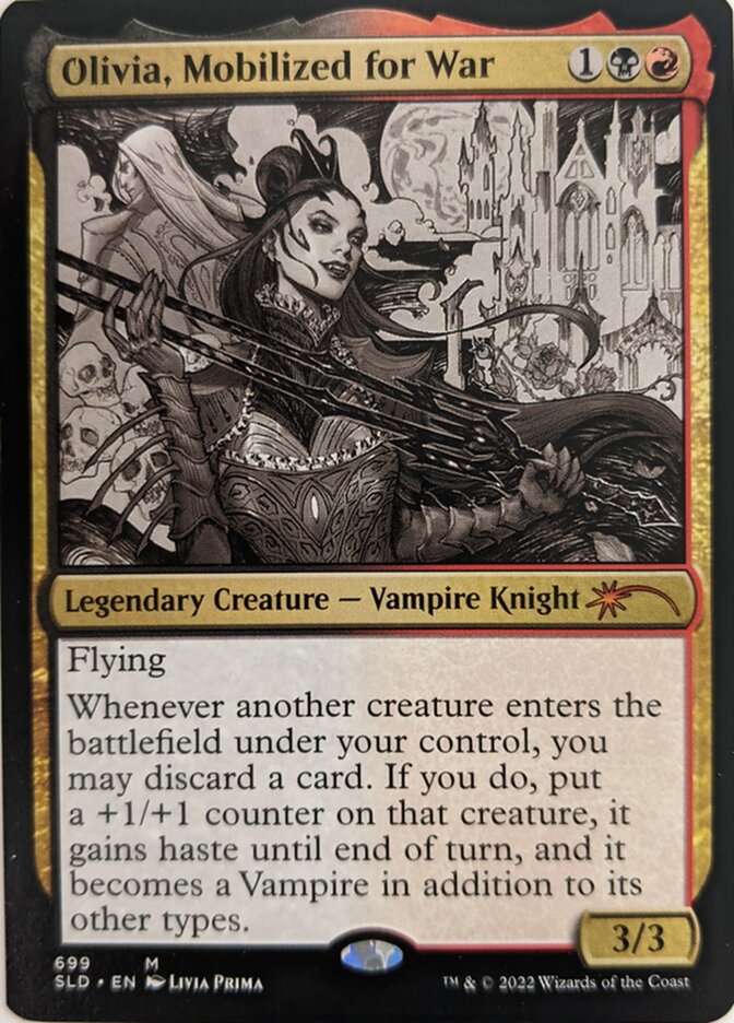 Olivia, Mobilized for War (Sketch) [Secret Lair Drop Promos] | Jomio and Rueliete's Cards and Comics