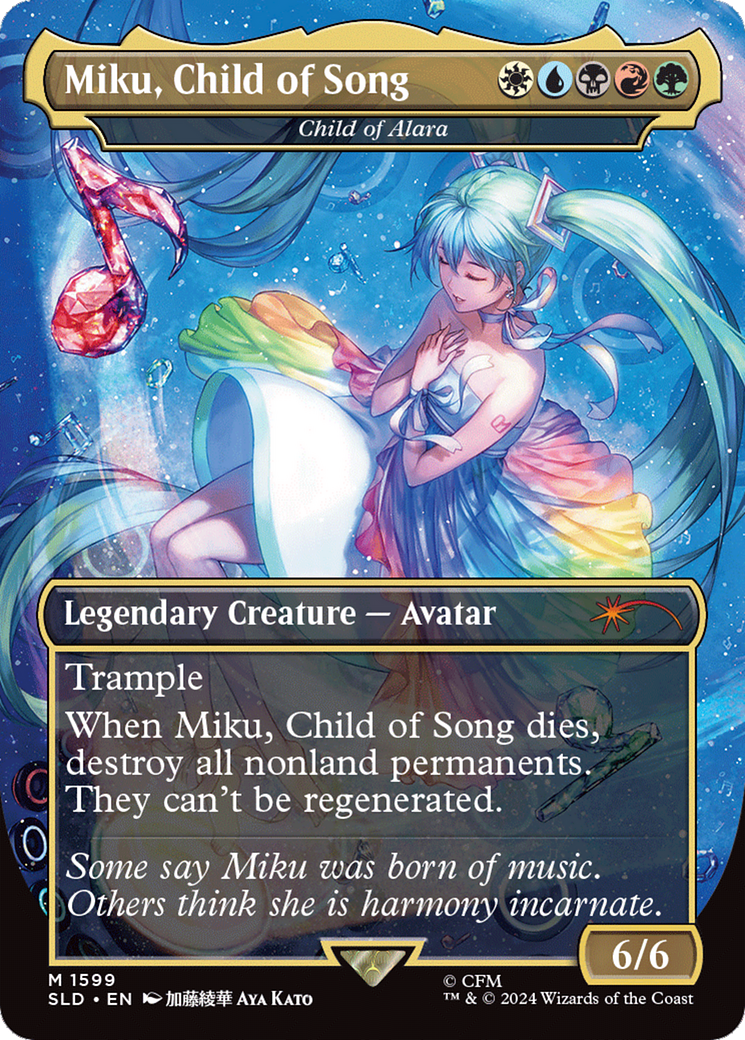 Miku, Child of Song - Child of Alara [Secret Lair Drop Series] | Jomio and Rueliete's Cards and Comics