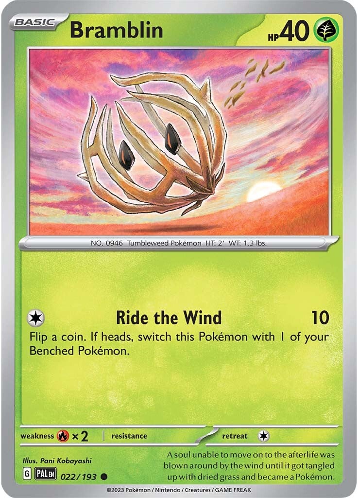 Bramblin (022/193) [Scarlet & Violet: Paldea Evolved] | Jomio and Rueliete's Cards and Comics