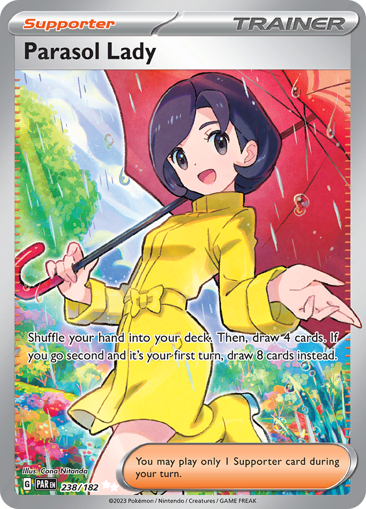 Parasol Lady (238/182) [Scarlet & Violet: Paradox Rift] | Jomio and Rueliete's Cards and Comics