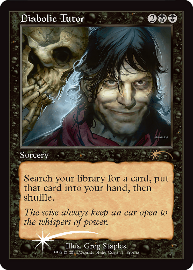 Diabolic Tutor [Wizards Play Network 2024] | Jomio and Rueliete's Cards and Comics