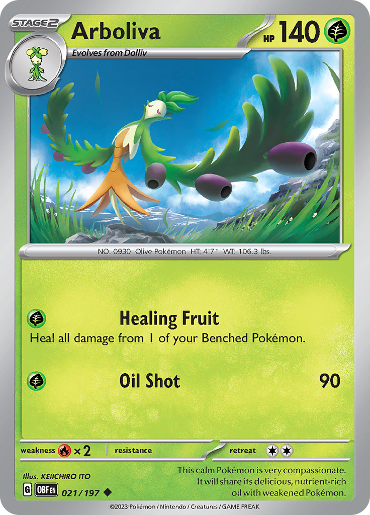 Arboliva (021/197) [Scarlet & Violet: Obsidian Flames] | Jomio and Rueliete's Cards and Comics