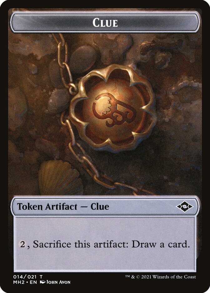 Human // Clue Double-Sided Token [Pioneer Challenger Decks 2022] | Jomio and Rueliete's Cards and Comics