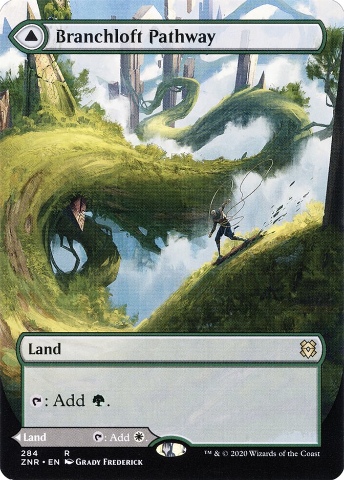 Branchloft Pathway // Boulderloft Pathway (Borderless Alternate Art) [Zendikar Rising] | Jomio and Rueliete's Cards and Comics