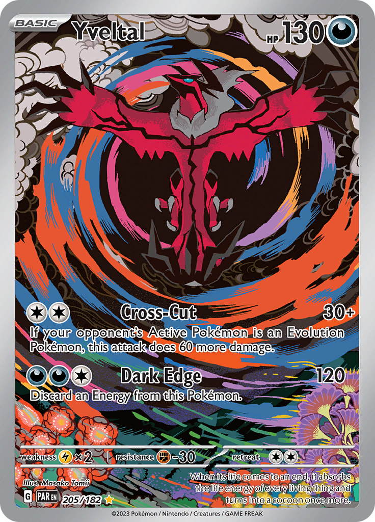 Yveltal (205/182) [Scarlet & Violet: Paradox Rift] | Jomio and Rueliete's Cards and Comics