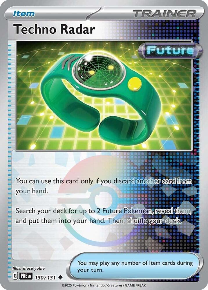 Techno Radar (130/131) (Poke Ball Pattern) [Scarlet & Violet: Prismatic Evolutions] | Jomio and Rueliete's Cards and Comics