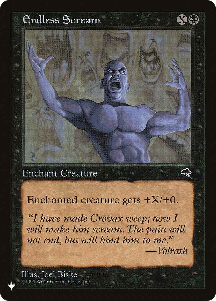 Endless Scream [The List] | Jomio and Rueliete's Cards and Comics