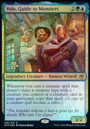 Volo, Guide to Monsters [Dungeons & Dragons: Adventures in the Forgotten Realms Prerelease Promos] | Jomio and Rueliete's Cards and Comics