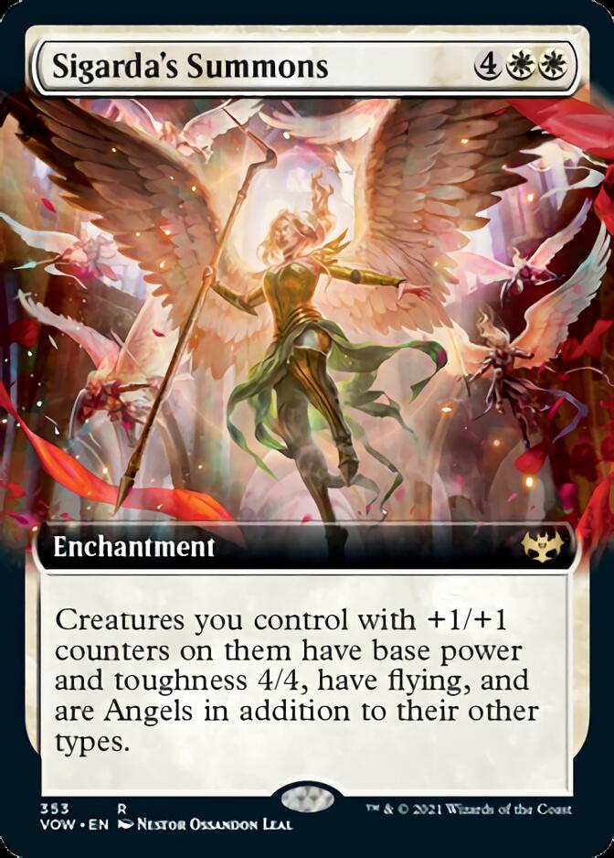 Sigarda's Summons (Extended Art) [Innistrad: Crimson Vow] | Jomio and Rueliete's Cards and Comics