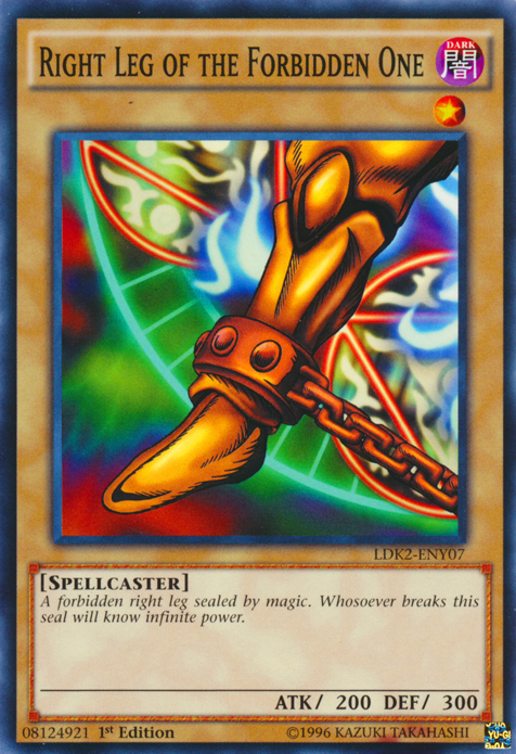 Right Leg of the Forbidden One [LDK2-ENY07] Common | Jomio and Rueliete's Cards and Comics