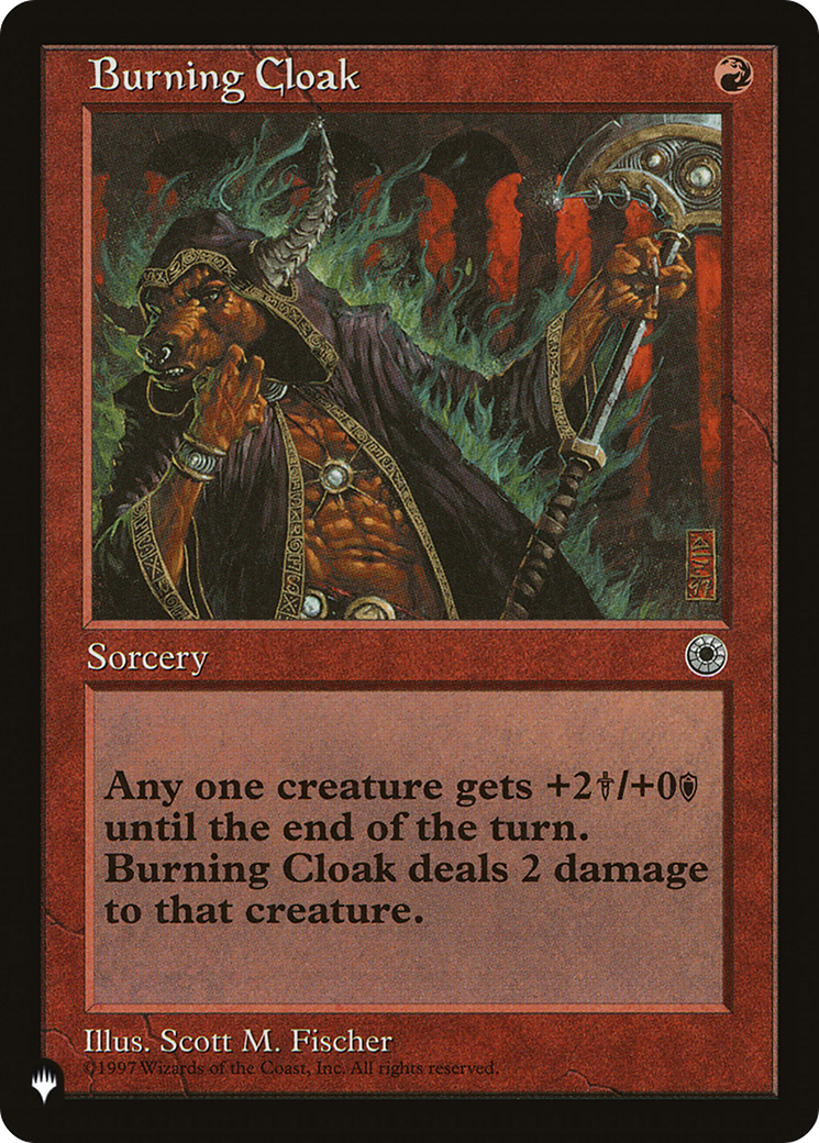 Burning Cloak [The List] | Jomio and Rueliete's Cards and Comics