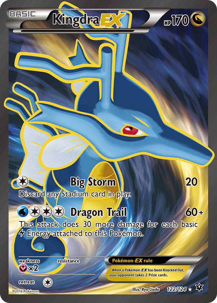 Kingdra EX (122/124) [XY: Fates Collide] | Jomio and Rueliete's Cards and Comics
