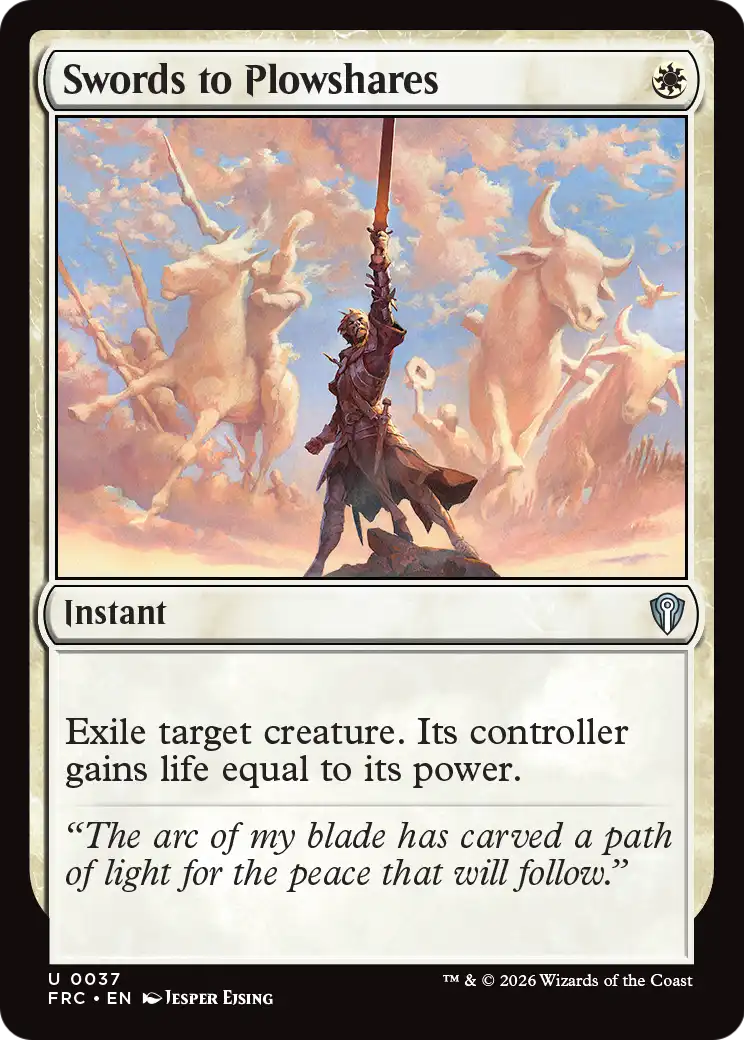 Swords to Plowshares [Reality Fracture Commander] | Jomio and Rueliete's Cards and Comics