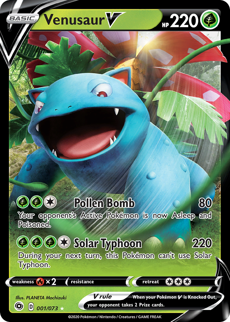 Venusaur V (001/073) [Sword & Shield: Champion's Path] | Jomio and Rueliete's Cards and Comics