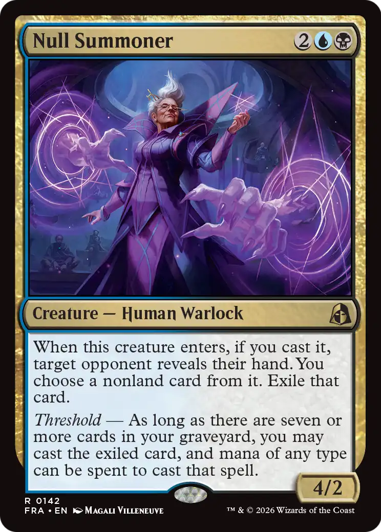 Null Summoner [Reality Fracture] | Jomio and Rueliete's Cards and Comics