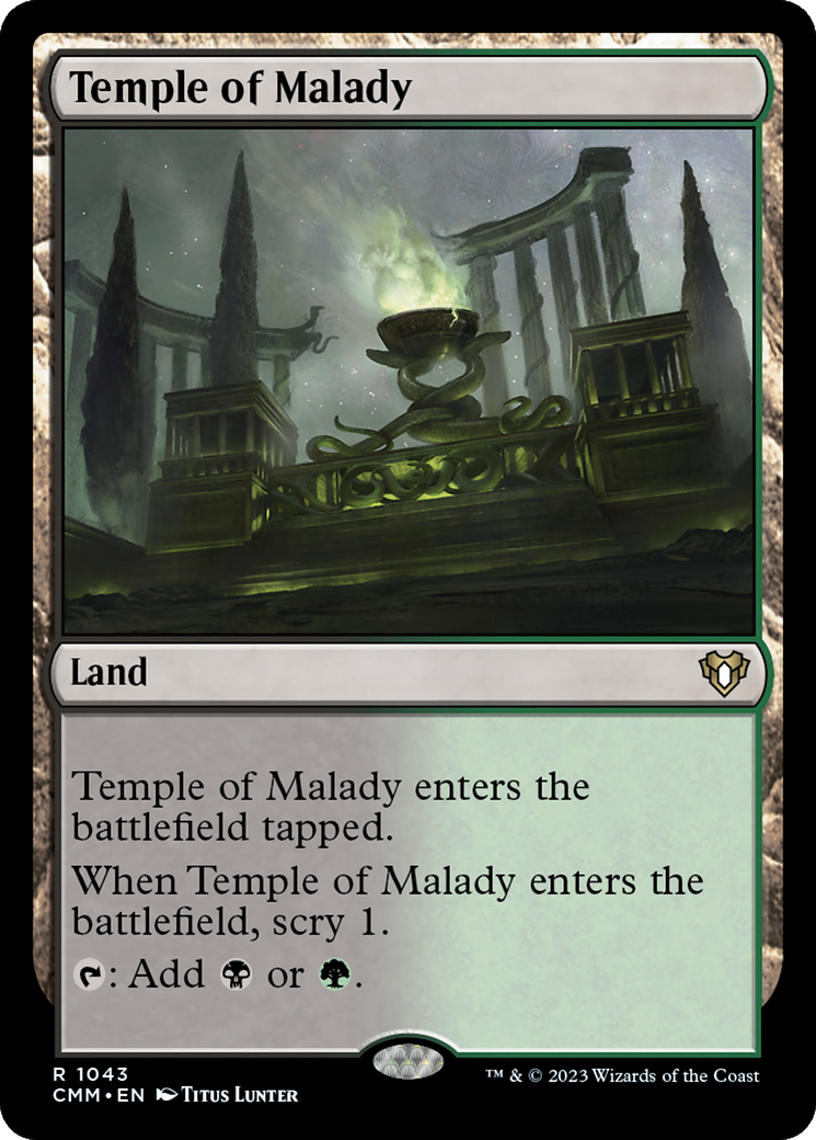 Temple of Malady [Commander Masters] | Jomio and Rueliete's Cards and Comics