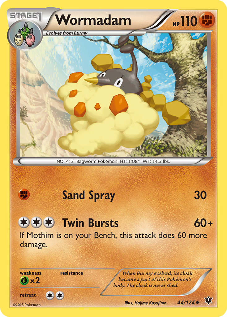 Wormadam (44/124) [XY: Fates Collide] | Jomio and Rueliete's Cards and Comics