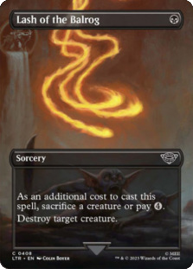 Lash of the Balrog (Borderless Alternate Art) [The Lord of the Rings: Tales of Middle-Earth] | Jomio and Rueliete's Cards and Comics