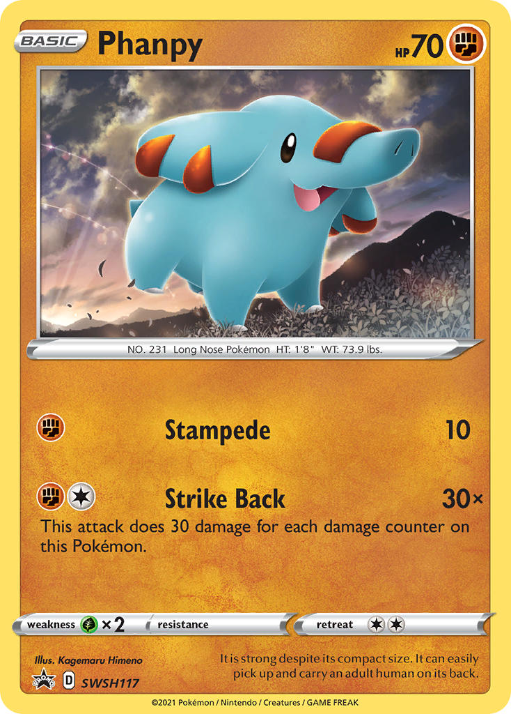 Phanpy (SWSH117) [Sword & Shield: Black Star Promos] | Jomio and Rueliete's Cards and Comics