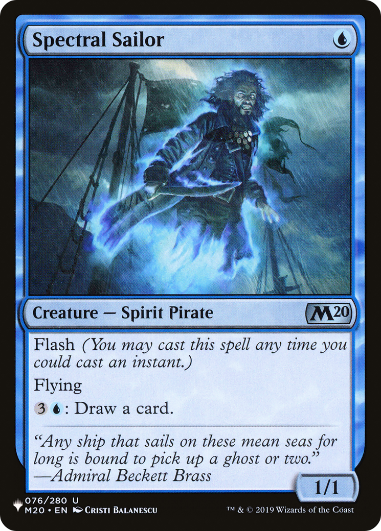 Spectral Sailor [The List] | Jomio and Rueliete's Cards and Comics