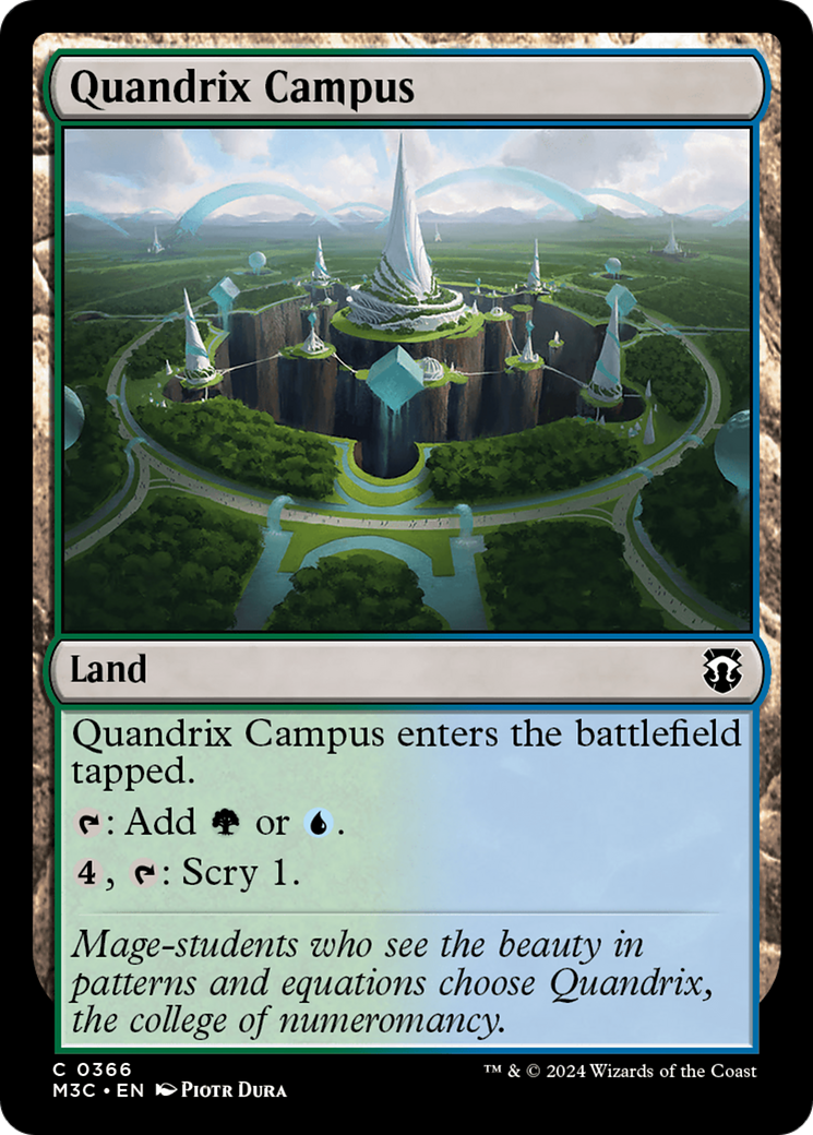 Quandrix Campus (Ripple Foil) [Modern Horizons 3 Commander] | Jomio and Rueliete's Cards and Comics