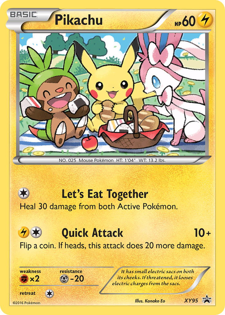 Pikachu (XY95) [XY: Black Star Promos] | Jomio and Rueliete's Cards and Comics
