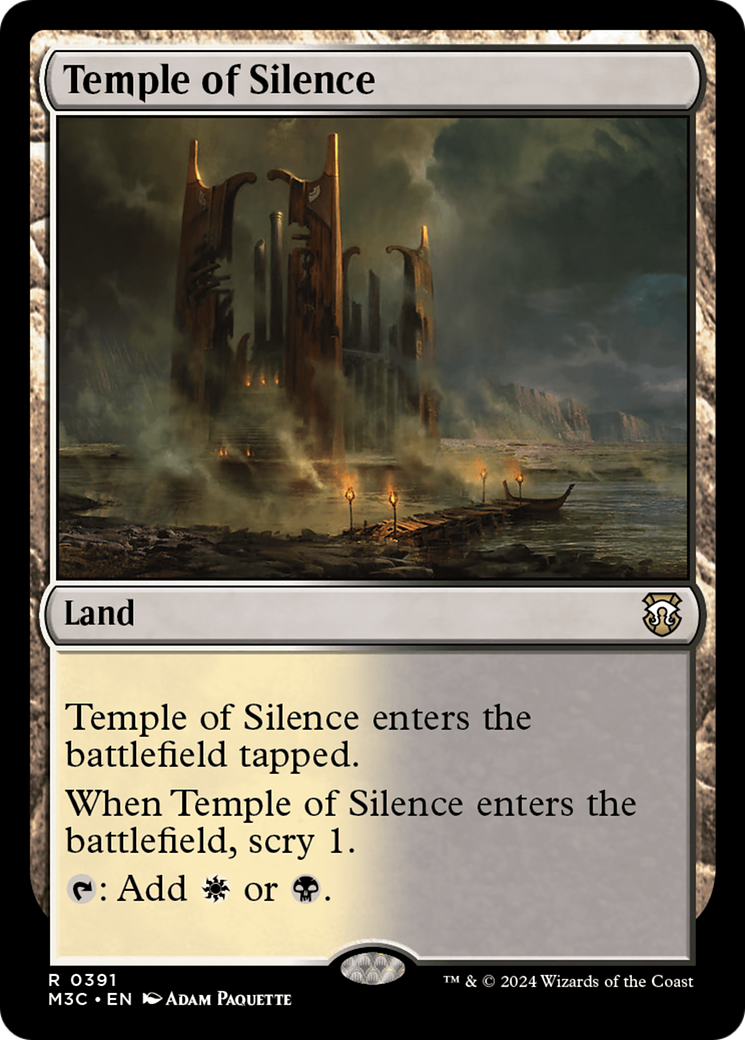 Temple of Silence (Ripple Foil) [Modern Horizons 3 Commander] | Jomio and Rueliete's Cards and Comics