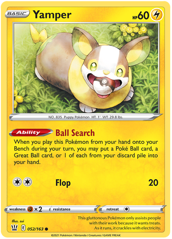 Yamper (052/163) [Sword & Shield: Battle Styles] | Jomio and Rueliete's Cards and Comics