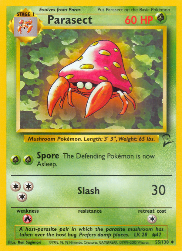 Parasect (55/130) [Base Set 2] | Jomio and Rueliete's Cards and Comics