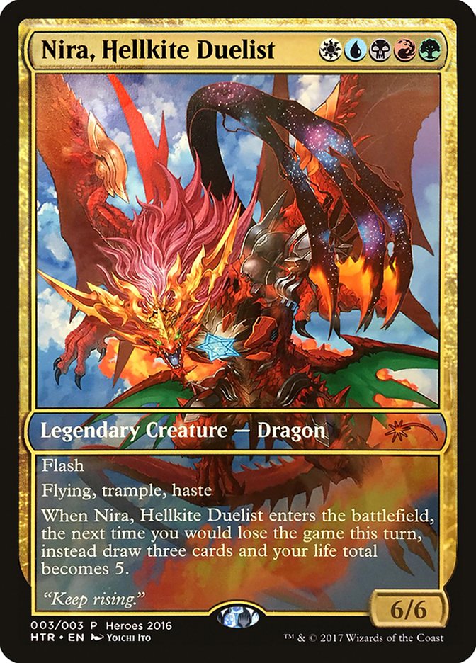 Nira, Hellkite Duelist [Heroes of the Realm] | Jomio and Rueliete's Cards and Comics
