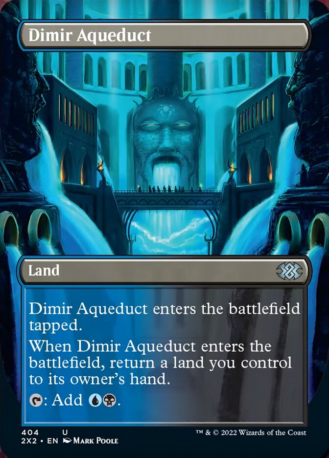Dimir Aqueduct (Borderless Alternate Art) [Double Masters 2022] | Jomio and Rueliete's Cards and Comics