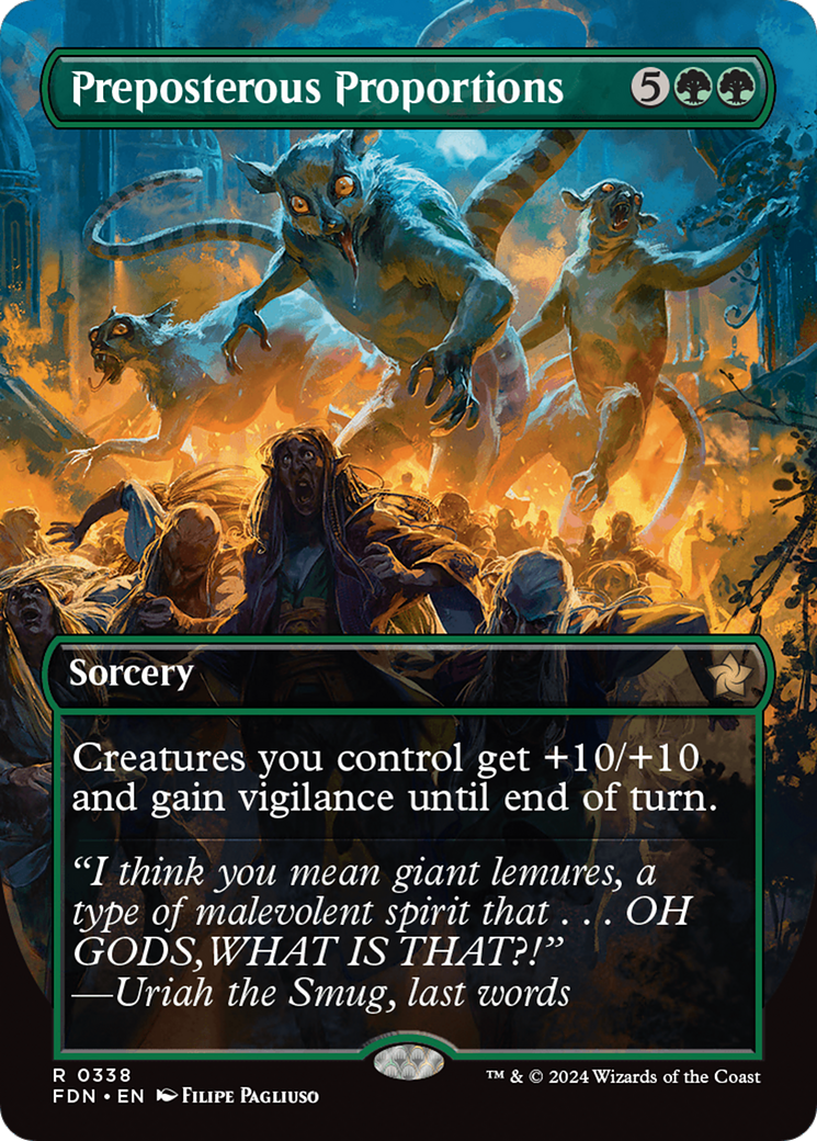Preposterous Proportions (Borderless) [Foundations] | Jomio and Rueliete's Cards and Comics