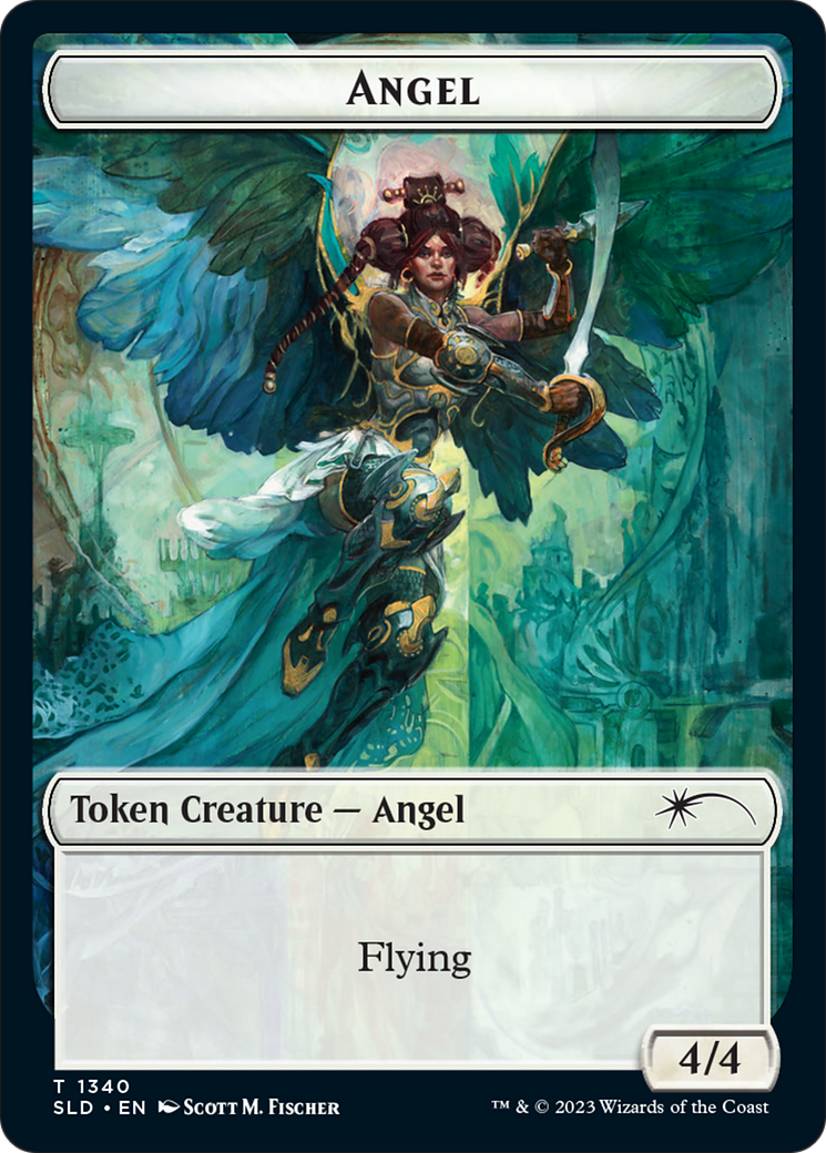 Angel (SLD) // Soldier (GRN) Double-Sided Token [Secret Lair: Angels Tokens] | Jomio and Rueliete's Cards and Comics