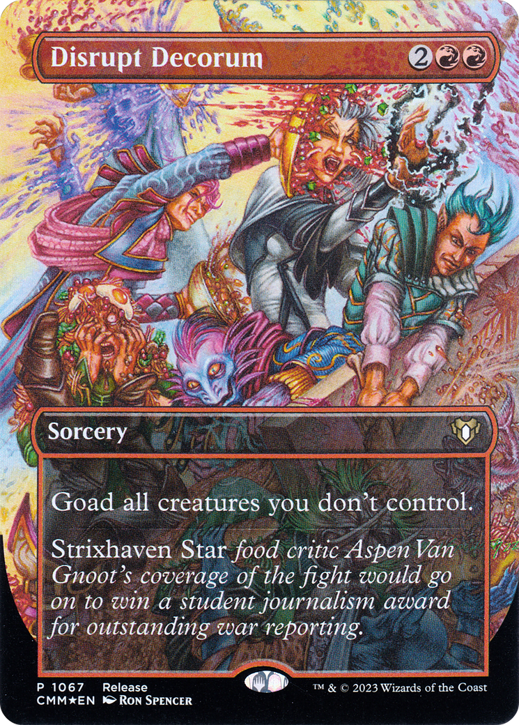 Disrupt Decorum (Borderless Alternate Art) [Commander Masters] | Jomio and Rueliete's Cards and Comics