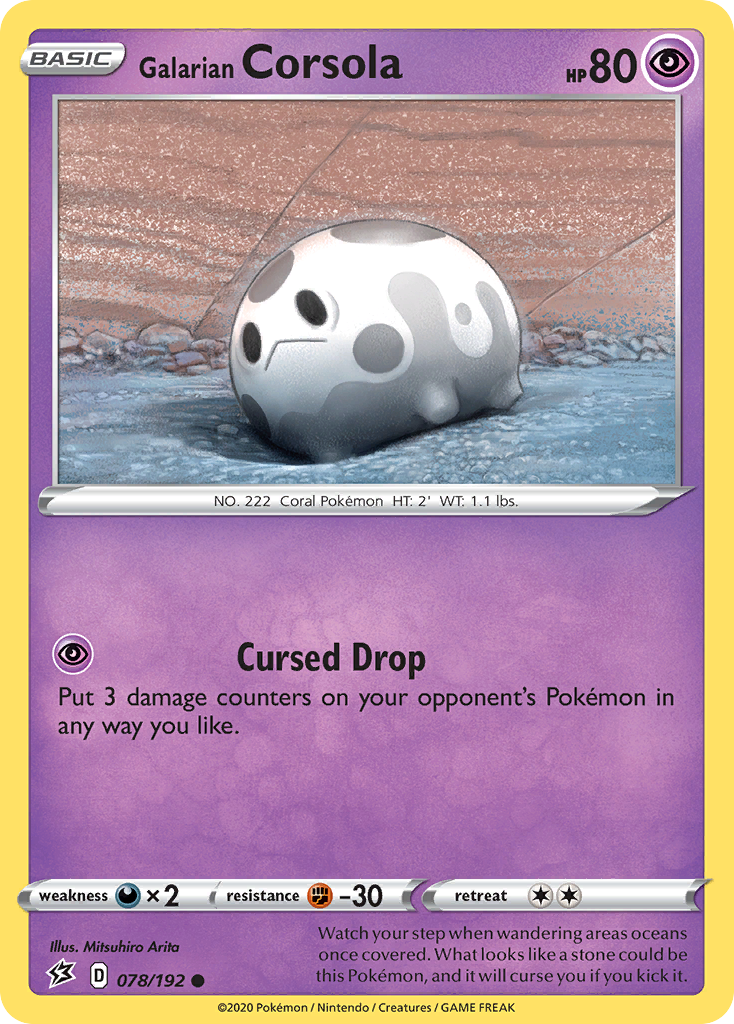 Galarian Corsola (078/192) [Sword & Shield: Rebel Clash] | Jomio and Rueliete's Cards and Comics