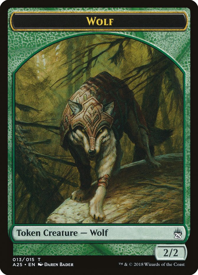 Wolf Token [Masters 25 Tokens] | Jomio and Rueliete's Cards and Comics