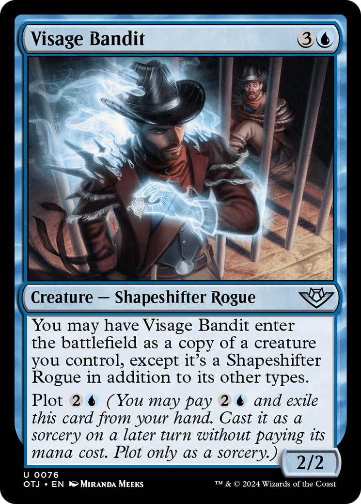 Visage Bandit [Outlaws of Thunder Junction] | Jomio and Rueliete's Cards and Comics