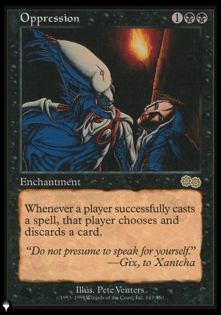 Oppression [The List] | Jomio and Rueliete's Cards and Comics