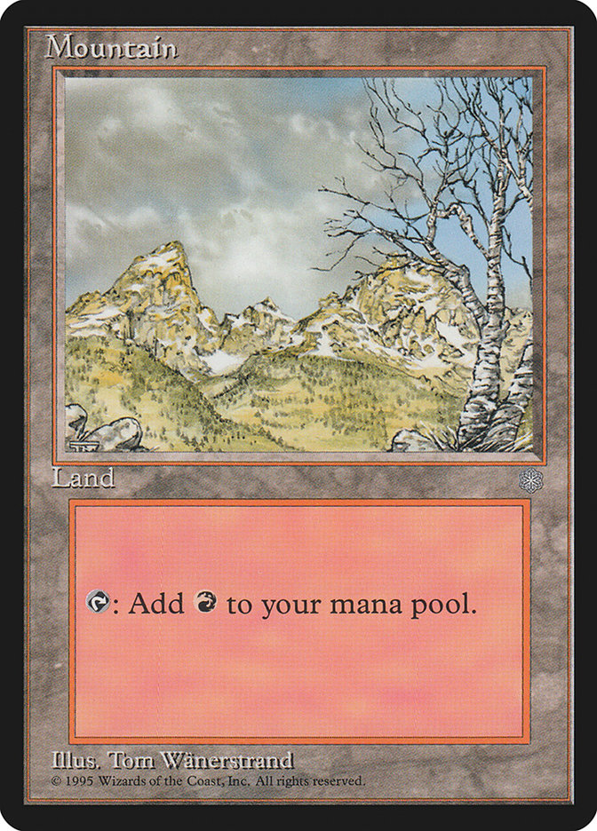 Mountain (Signature on Left) [Ice Age] | Jomio and Rueliete's Cards and Comics
