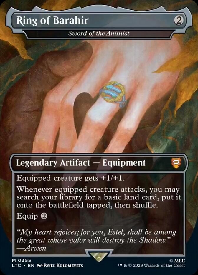 Ring of Barahir - Sword of the Animist (Borderless) [The Lord of the Rings: Tales of Middle-Earth Commander] | Jomio and Rueliete's Cards and Comics