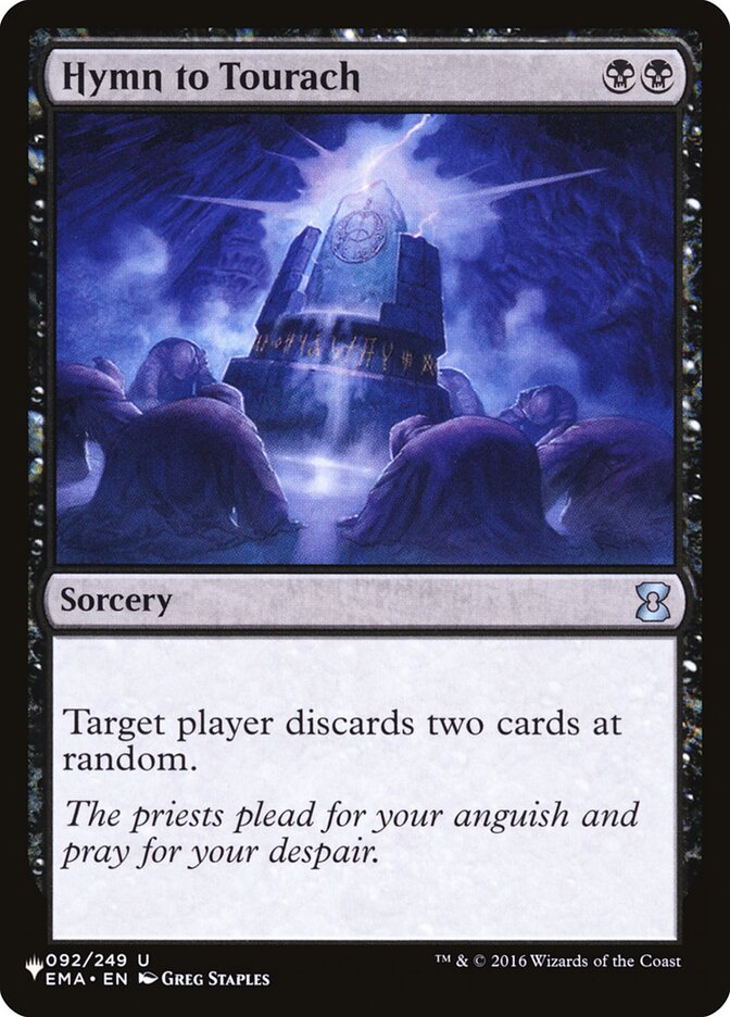 Hymn to Tourach [The List] | Jomio and Rueliete's Cards and Comics