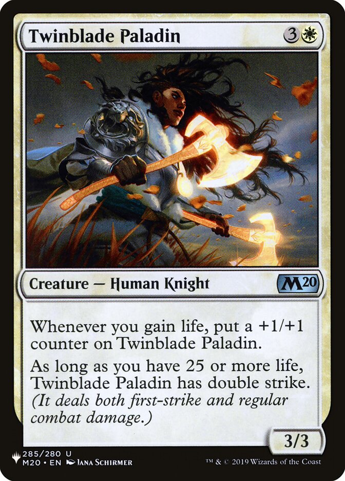 Twinblade Paladin [The List] | Jomio and Rueliete's Cards and Comics