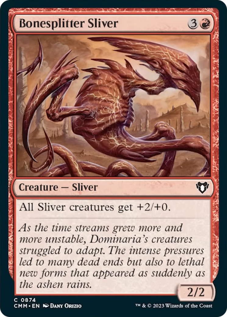 Bonesplitter Sliver [Commander Masters] | Jomio and Rueliete's Cards and Comics