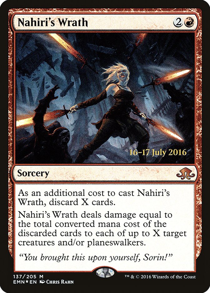 Nahiri's Wrath (Prerelease) [Eldritch Moon Promos] | Jomio and Rueliete's Cards and Comics