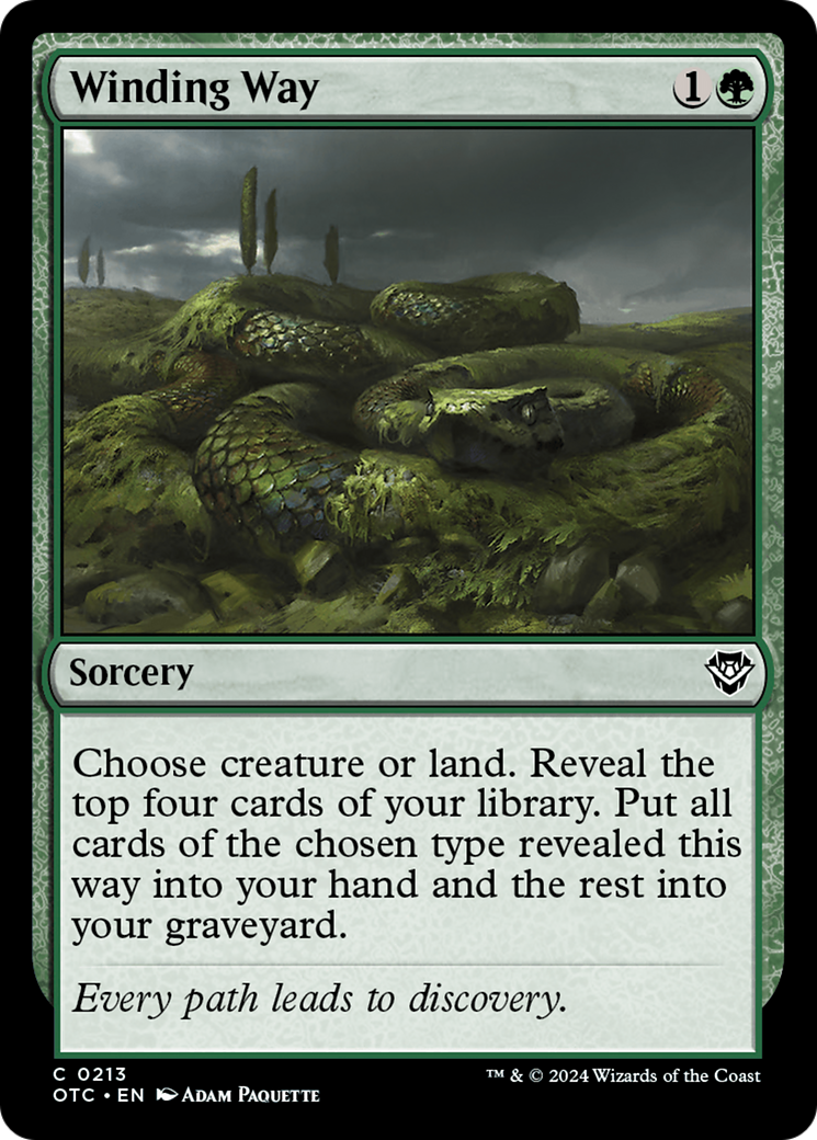 Winding Way [Outlaws of Thunder Junction Commander] | Jomio and Rueliete's Cards and Comics